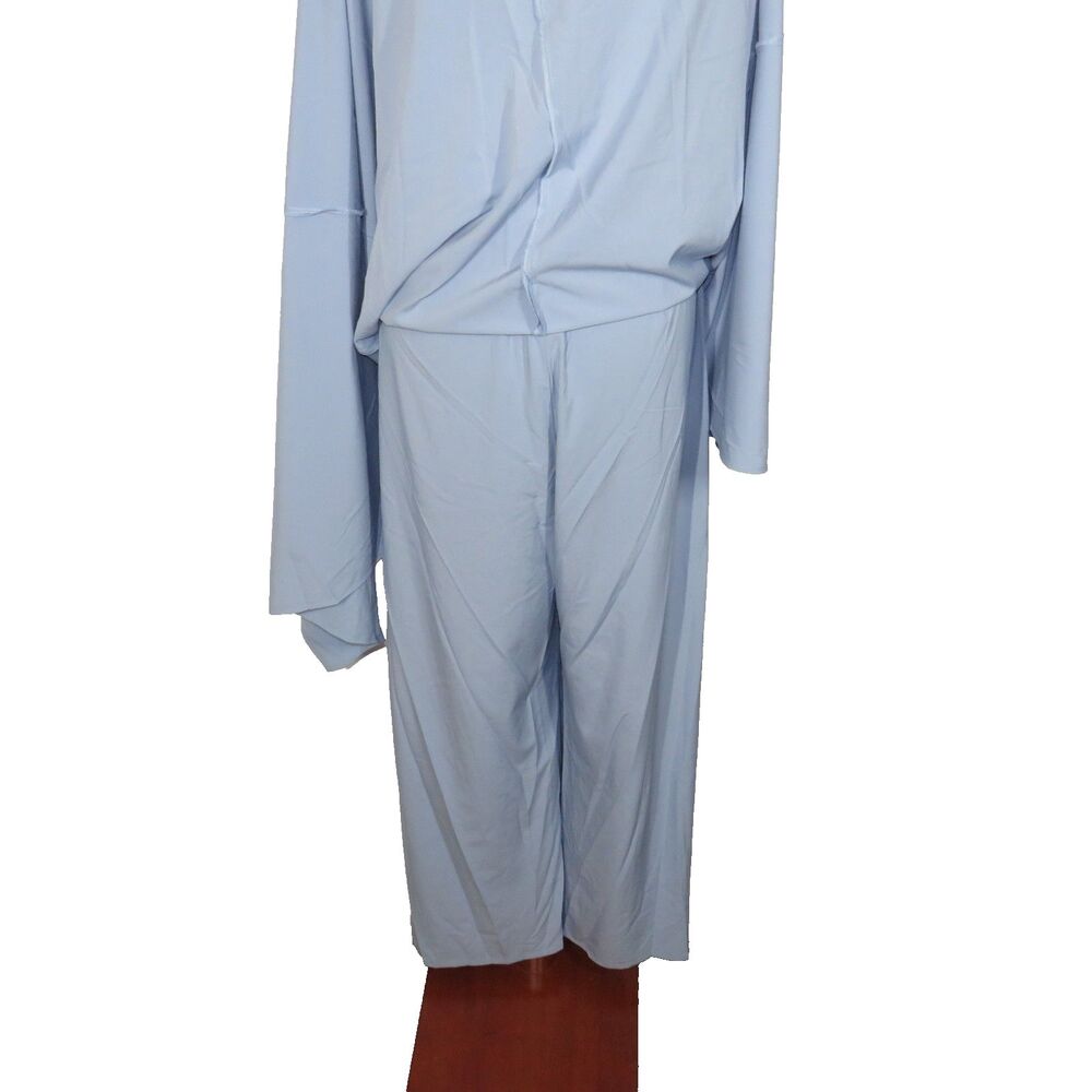 Halara Blue Breezeful Flowy Dressy Jumpsuit With Pockets Size Large - Picture 7 of 9